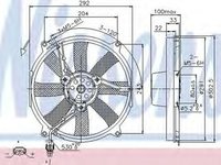 Ventilator radiator MERCEDES-BENZ C-CLASS combi S202 NISSENS 85702