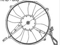 Ventilator radiator MERCEDES-BENZ C-CLASS W202 NRF 47045