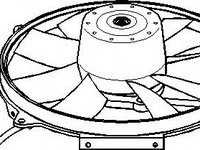 Ventilator, radiator MERCEDES-BENZ C-CLASS limuzina (W202), MERCEDES-BENZ E-CLASS limuzina (W210), MERCEDES-BENZ C-CLASS Break (S202) - TOPRAN 400 794