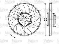 Ventilator, radiator MERCEDES-BENZ SPRINTER 3,5-t caroserie (906) (2006 - 2020) VALEO 696082