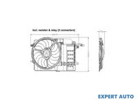 Ventilator, radiator MINI MINI (R50, R53) 2001-2006 #2 0502747