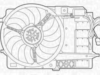 Ventilator radiator MINI MINI R50 R53 MAGNETI MARELLI 069422277010