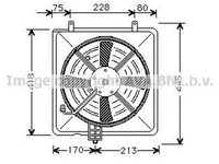 Ventilator radiator MITSUBISHI CARISMA DA AVA MT7503