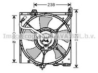 Ventilator radiator NISSAN ALMERA I Hatchback N15 AVA DN7503