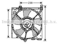 Ventilator radiator NISSAN ALMERA I Hatchback N15 AVA DN7505