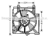 Ventilator radiator NISSAN MICRA II K11 AVA DN7509