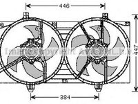 Ventilator radiator NISSAN PRIMERA combi WP12 AVA DN7528