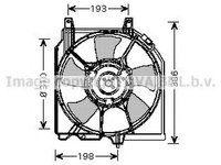 Ventilator radiator NISSAN PRIMERA P10 AVA DN7523