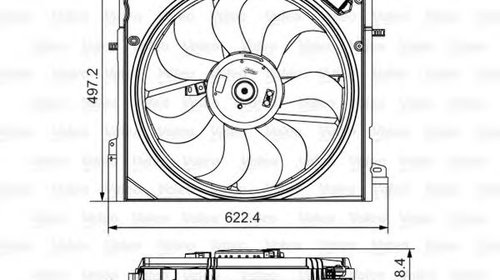 Ventilator, radiator NISSAN X-TRAIL (T32) (20