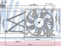 Ventilator radiator OPEL ASTRA G Cabriolet F67 NISSENS 85176