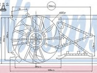 Ventilator, radiator OPEL ASTRA G Combi (F35) (1998 - 2009) NISSENS 85188 piesa NOUA