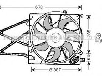 Ventilator radiator OPEL ASTRA G limuzina (F69_) (1998 - 2009) MTR 12194802