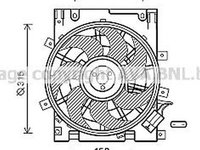 Ventilator radiator OPEL ASTRA H combi L35 AVA OL7604