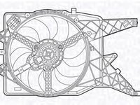 Ventilator radiator OPEL CORSA D MAGNETI MARELLI 069422491010