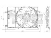 Ventilator radiator OPEL CORSA D TYC 809-0018