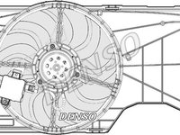 Ventilator, radiator OPEL CORSA E (X15) DENSO DER20001