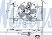 Ventilator radiator OPEL TIGRA 95 NISSENS 85005