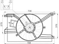 Ventilator radiator OPEL VECTRA C GTS NRF 47458