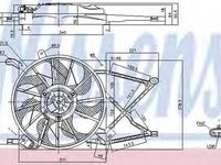 Ventilator radiator OPEL ZAFIRA A F75 NISSENS 85154