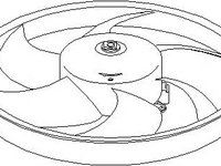 Ventilator, radiator PEUGEOT 306 hatchback (7A, 7C, N3, N5), PEUGEOT 306 limuzina (7B, N3, N5), PEUGEOT 406 limuzina (8B) - TOPRAN 721 518