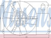 Ventilator radiator PEUGEOT BOXER platou / sasiu (ZCT_) (1994 - 2002) NISSENS 85020