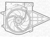 Ventilator radiator PEUGEOT EXPERT 224 MAGNETI MARELLI 069422392010