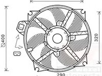 Ventilator radiator RENAULT MEGANE III cupe DZ0 1 VAN WEZEL 4377747