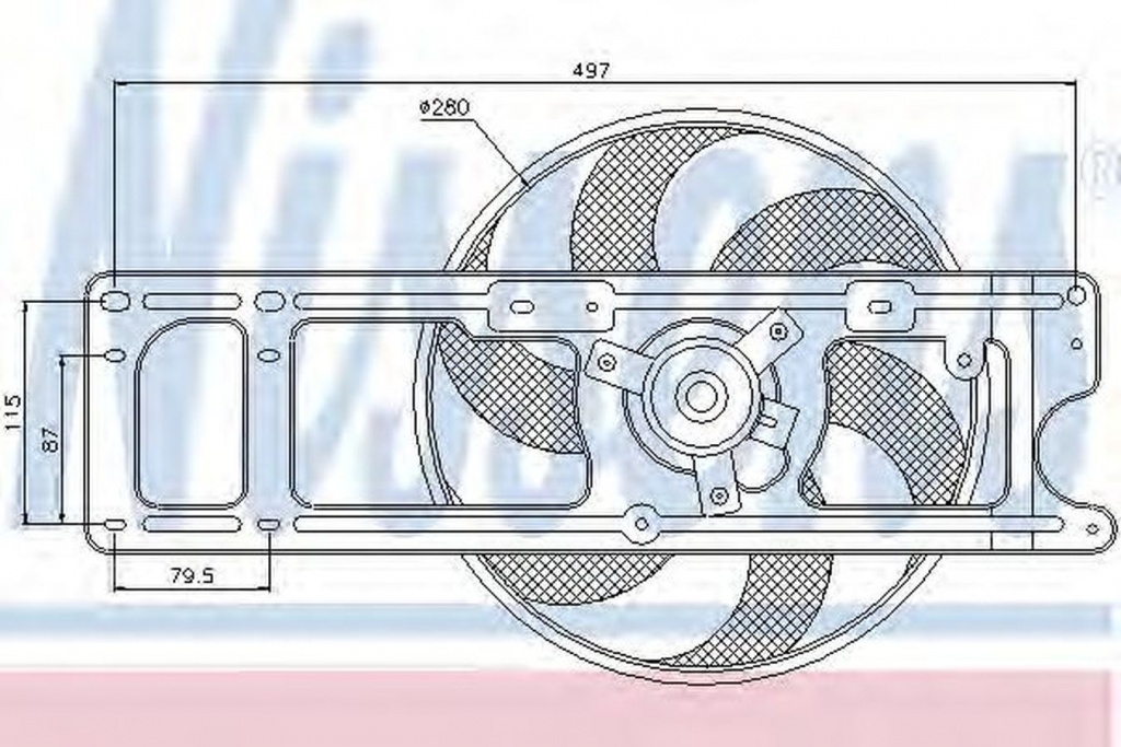 Ventilator radiator RENAULT SCÉNIC I JA0 1 