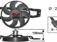 Ventilator, radiator RENAULT TWINGO I (C06_), RENAULT TWINGO I Van (S06_) - VAN WEZEL 4342747