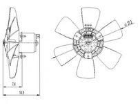 Ventilator radiator SEAT CORDOBA (6K1, 6K2) - OEM - NRF: NRF47390|47390 - Cod intern: W02309581 - LIVRARE DIN STOC in 24 ore!!!