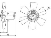 Ventilator radiator SEAT CORDOBA 6K2 NRF 47391