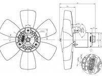 Ventilator radiator SEAT CORDOBA 6K2 NRF 47429