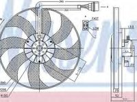Ventilator radiator SEAT IBIZA IV 6L1 NISSENS 85796