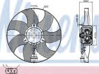 Ventilator radiator SEAT IBIZA Mk IV (6L1) (2002 - 2009) NISSENS 85543