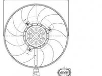 Ventilator radiator SEAT LEON 1P1 NRF 47395