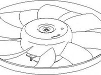 Ventilator, radiator SKODA FABIA (6Y2), SKODA FABIA Combi (6Y5), SKODA FABIA limuzina (6Y3) - TOPRAN 111 452