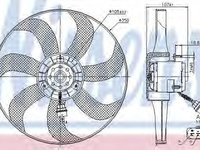 Ventilator radiator SKODA ROOMSTER Praktik (5J) (2007 - 2015) NISSENS 85725