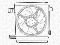 Ventilator radiator SMART CITY-COUPE 450 MAGNETI MARELLI 069422364010