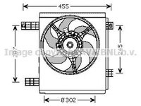 Ventilator radiator SMART FORTWO cupe 450 AVA MC7501