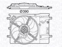 Ventilator radiator SUBARU IMPREZA limuzina GD MAGNETI MARELLI 069422576010