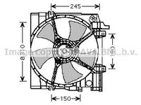 Ventilator radiator SUBARU LEGACY II BD BG AVA SU7513