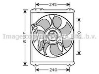 Ventilator radiator SUBARU LEGACY II BD BG AVA SU7514