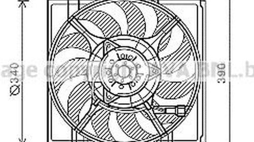 Ventilator radiator SUBARU LEGACY V combi BM 