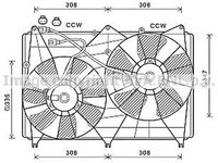 Ventilator radiator SUZUKI GRAND VITARA II JT AVA SZ7512