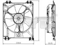 Ventilator radiator SUZUKI SX4 EY GY TYC 809-0016
