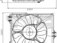 Ventilator radiator SUZUKI SX4 EY GY TYC 809-0017