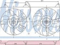 Ventilator radiator TOYOTA AVENSIS VERSO CLM2 ACM2 NISSENS 85237