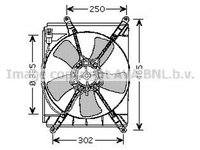 Ventilator radiator TOYOTA CAMRY CV1 XV1 V1 AVA TO7523