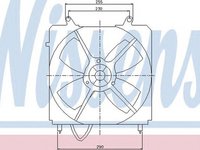 Ventilator radiator TOYOTA CAMRY CV2 XV2 NISSENS 85098