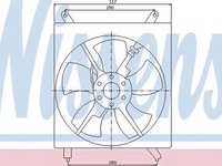 Ventilator radiator TOYOTA CAMRY CV2 XV2 NISSENS 85305